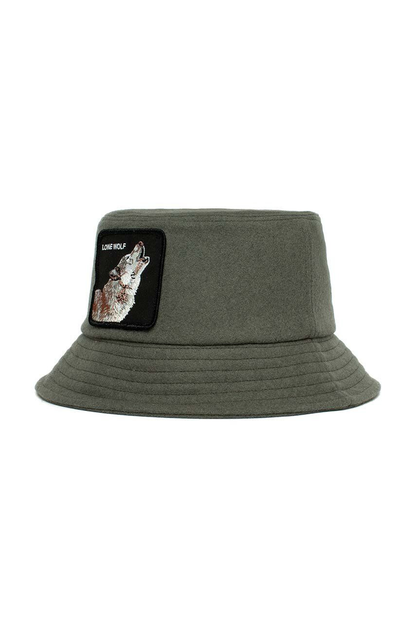 Goorin Bros Klobuk Wolf Heat zelena barva - Pepit.si