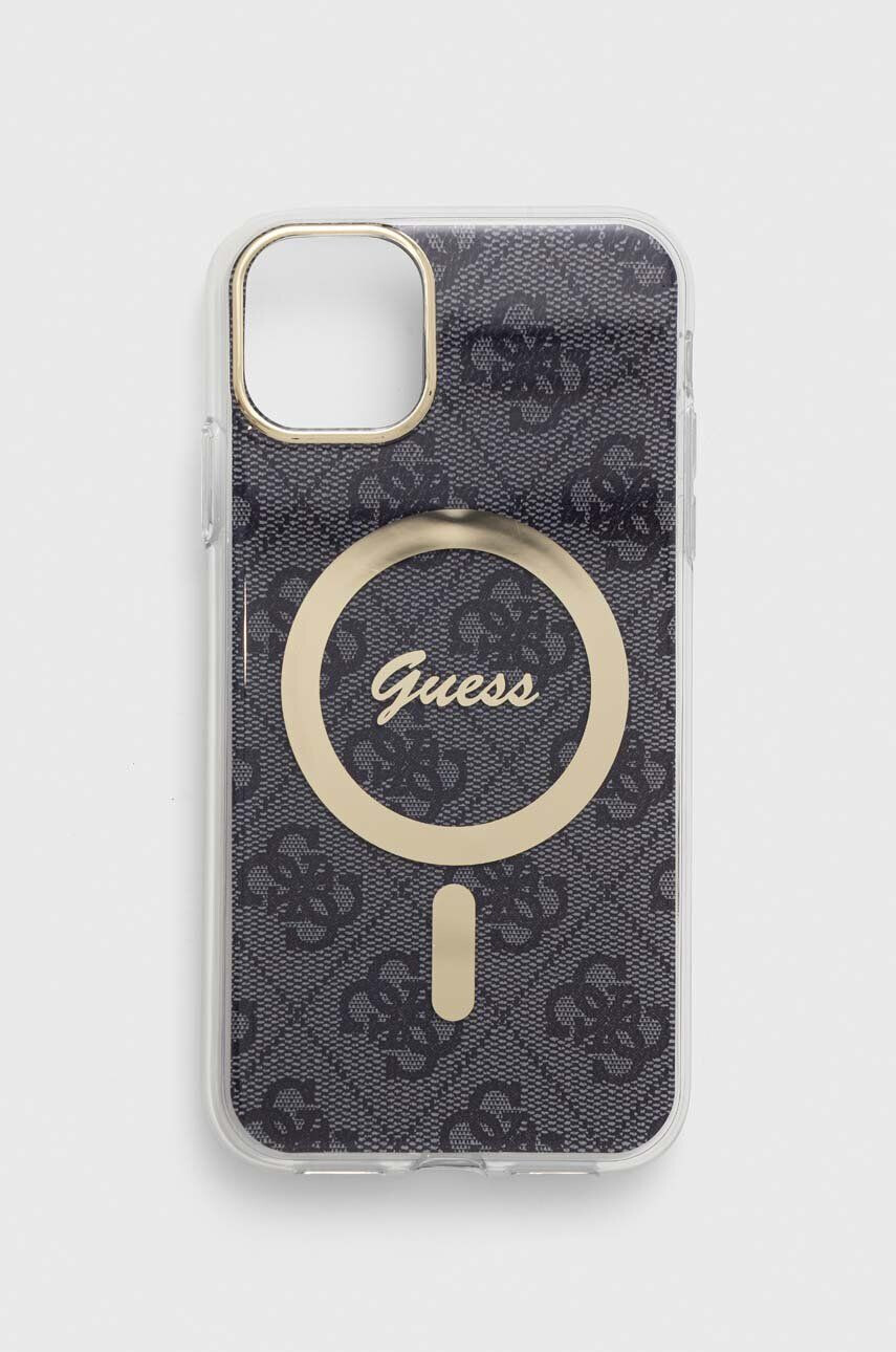 Guess Etui za telefon iPhone 11 6.1" siva barva - Pepit.si