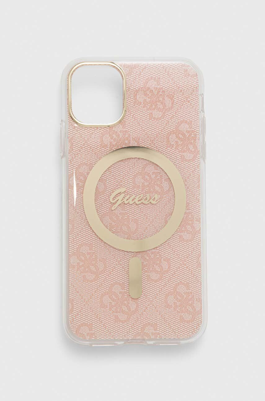 Guess Etui za telefon iPhone 11 6.1" roza barva - Pepit.si