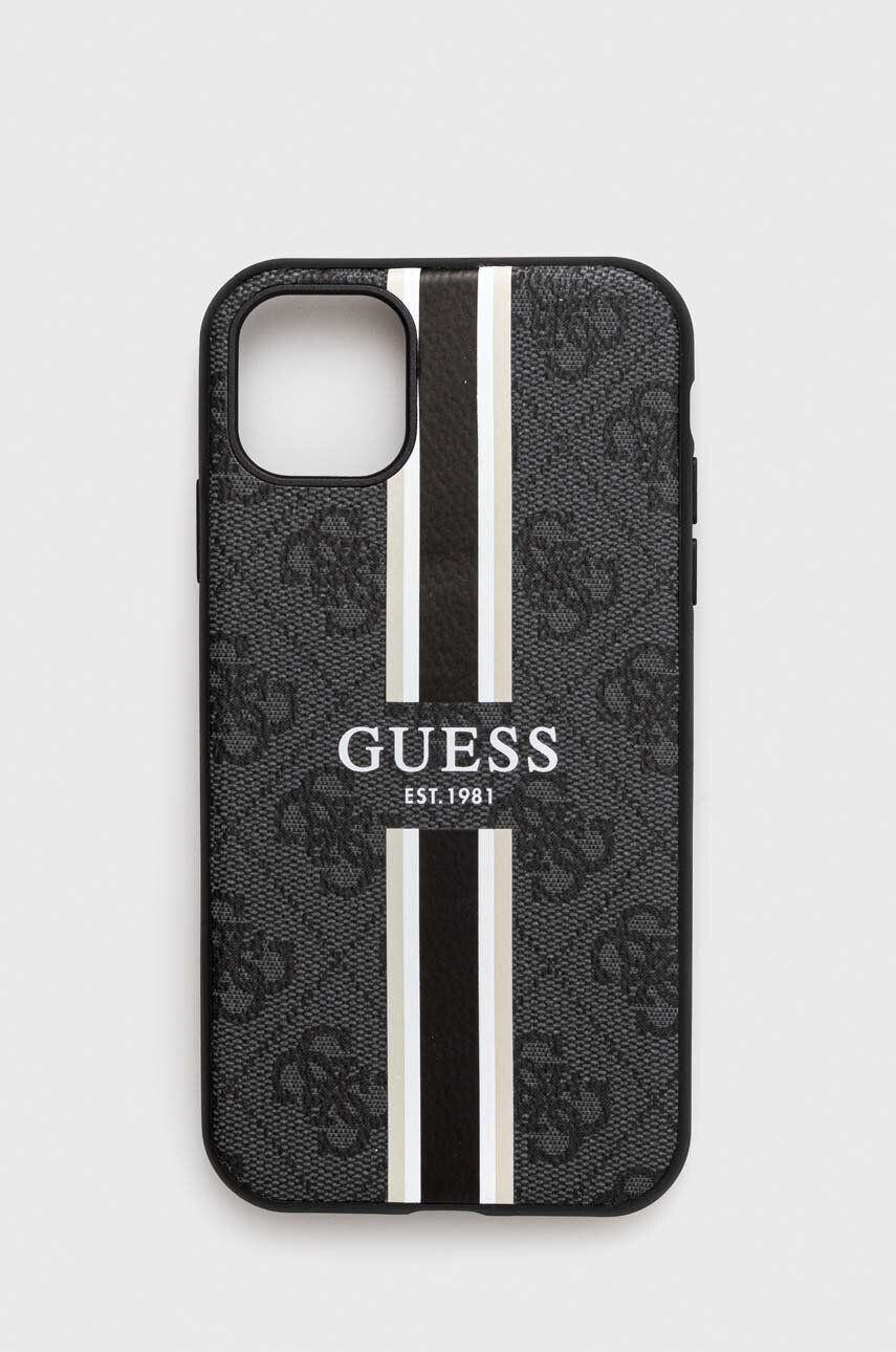 Guess Etui za telefon iPhone 11 / Xr siva barva - Pepit.si