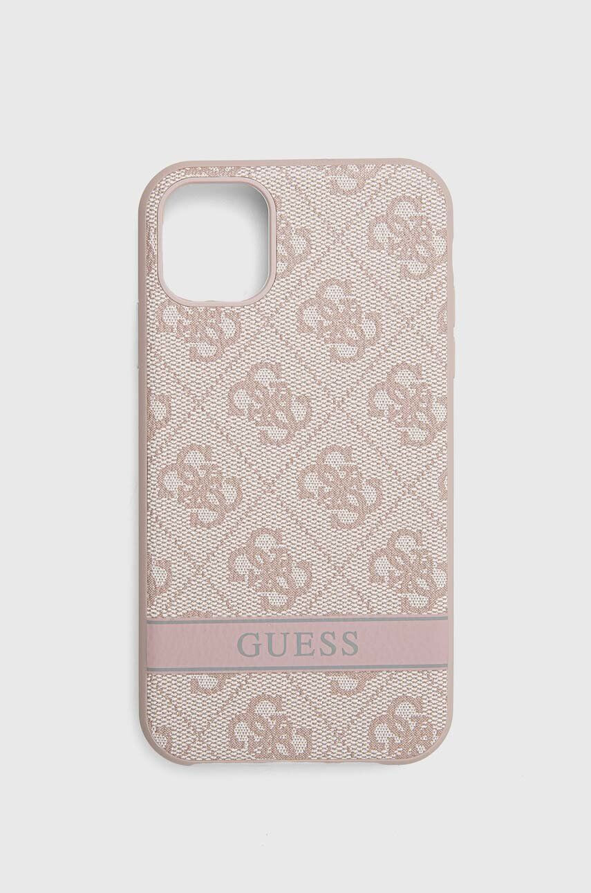 Guess Etui za telefon iPhone 11 / Xr roza barva - Pepit.si