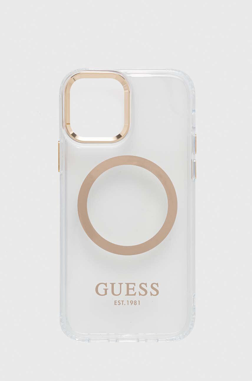 Guess Etui za telefon iPhone 12/ 12 Pro 61" zlata barva - Pepit.si