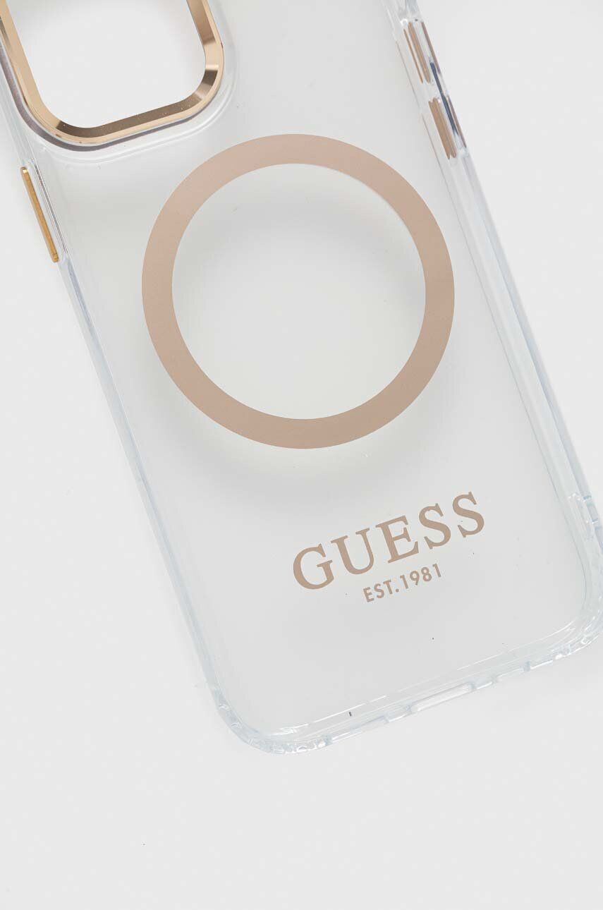 Guess Etui za telefon iPhone 12/ 12 Pro 61" zlata barva - Pepit.si