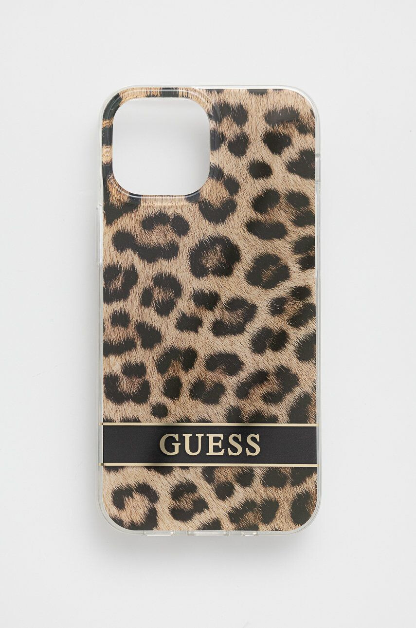 Guess Etui za telefon Iphone 13 Mini 54'' rjava barva - Pepit.si