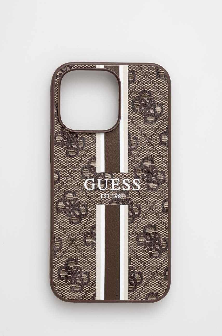 Guess Etui za telefon iPhone 13 Pro / 13 61" rjava barva - Pepit.si