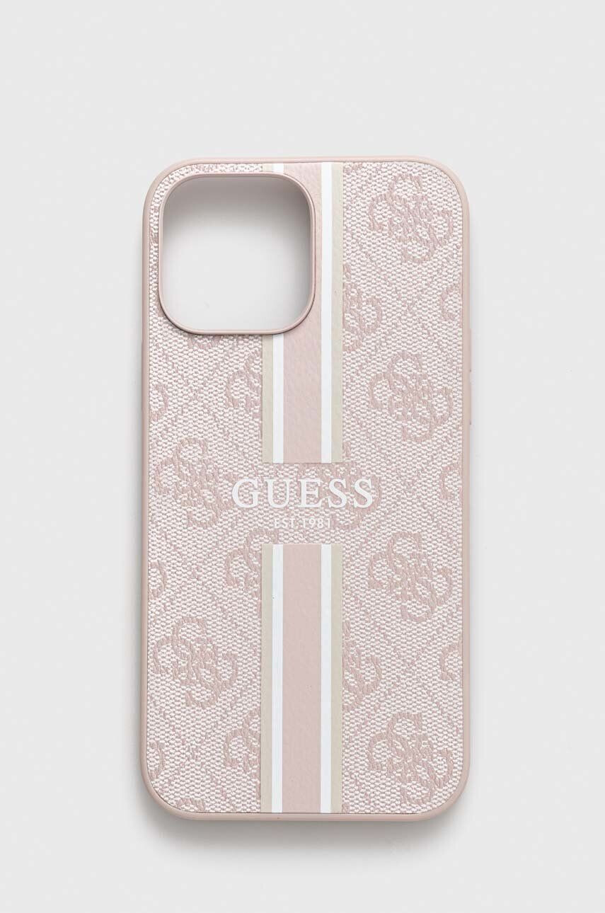 Guess Etui za telefon iPhone 13 Pro Max 67" roza barva - Pepit.si