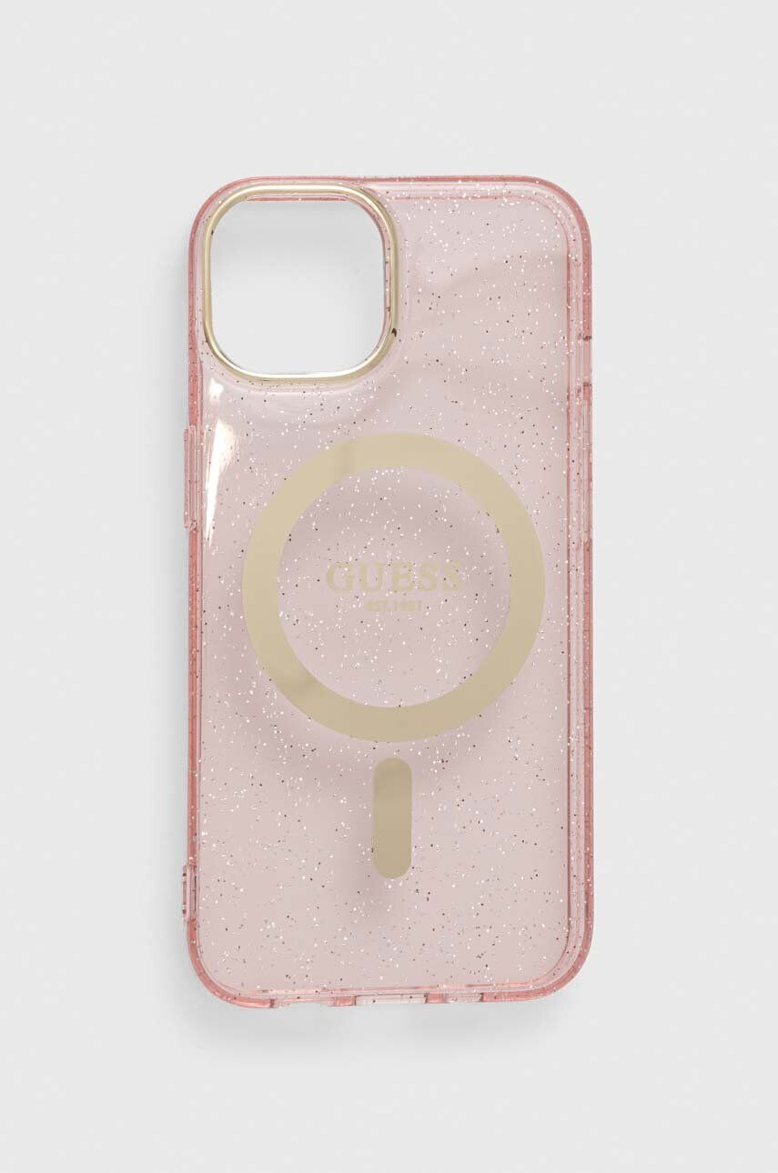 Guess Etui za telefon iPhone 14 6.1 siva barva - Pepit.si