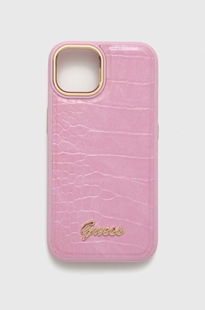 Guess Etui za telefon iPhone 14 61'' roza barva - Pepit.si