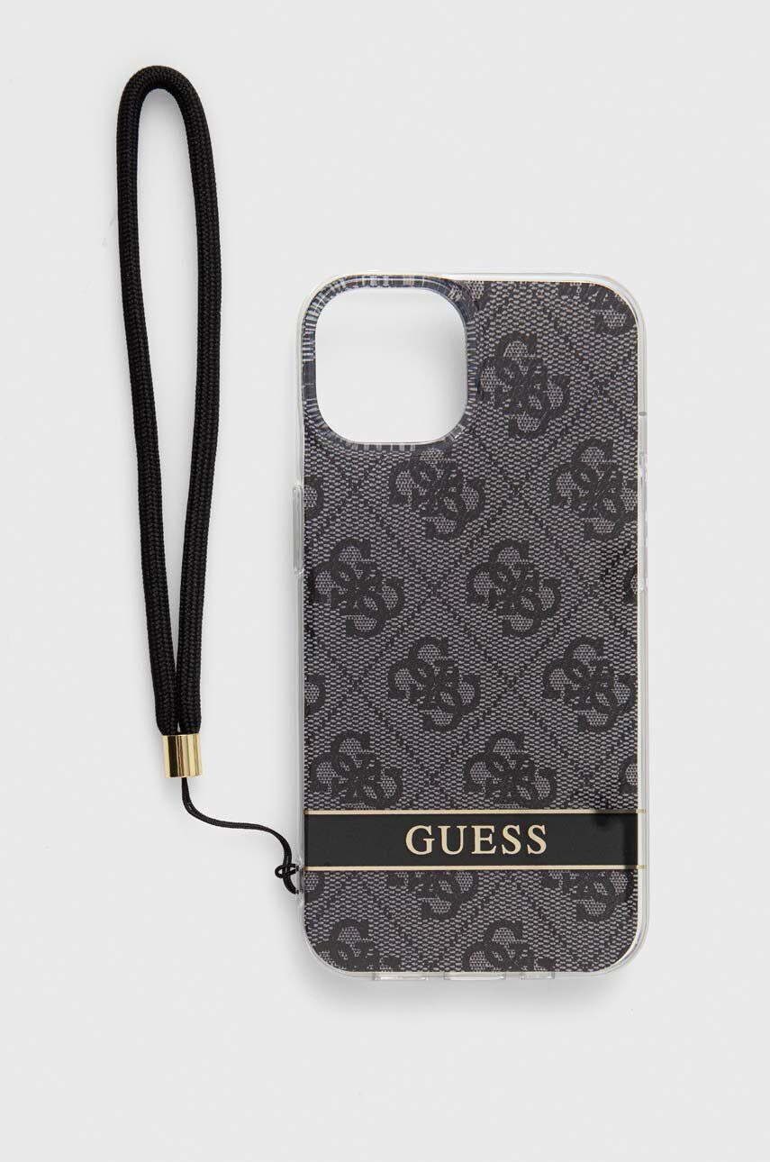 Guess Etui za telefon iPhone 14 61" rjava barva - Pepit.si