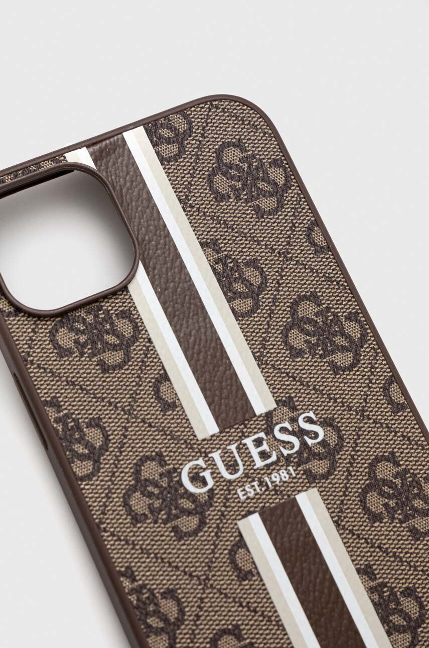 Guess Etui za telefon iPhone 14 Plus 67" rjava barva - Pepit.si