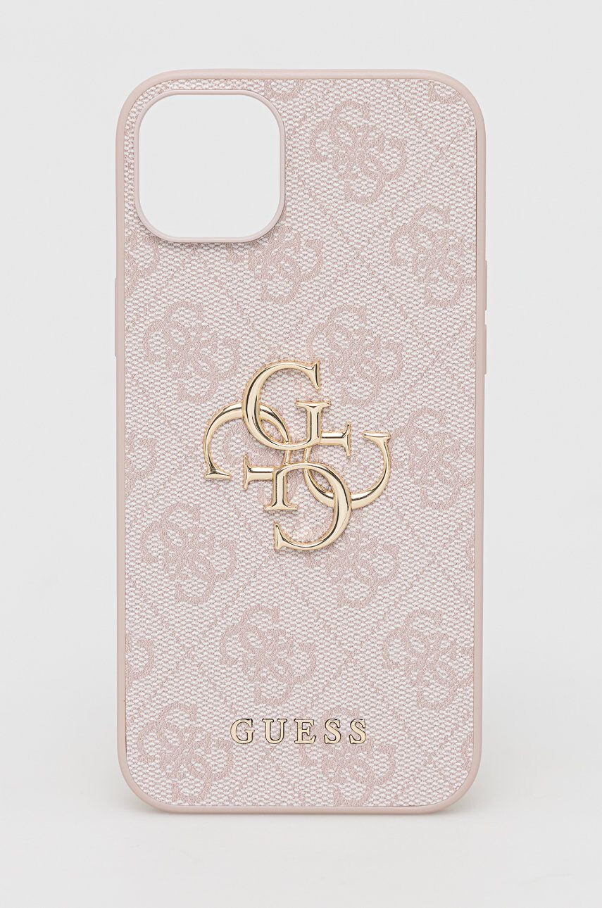 Guess Etui za telefon iPhone 14 Plus 67" rjava barva - Pepit.si