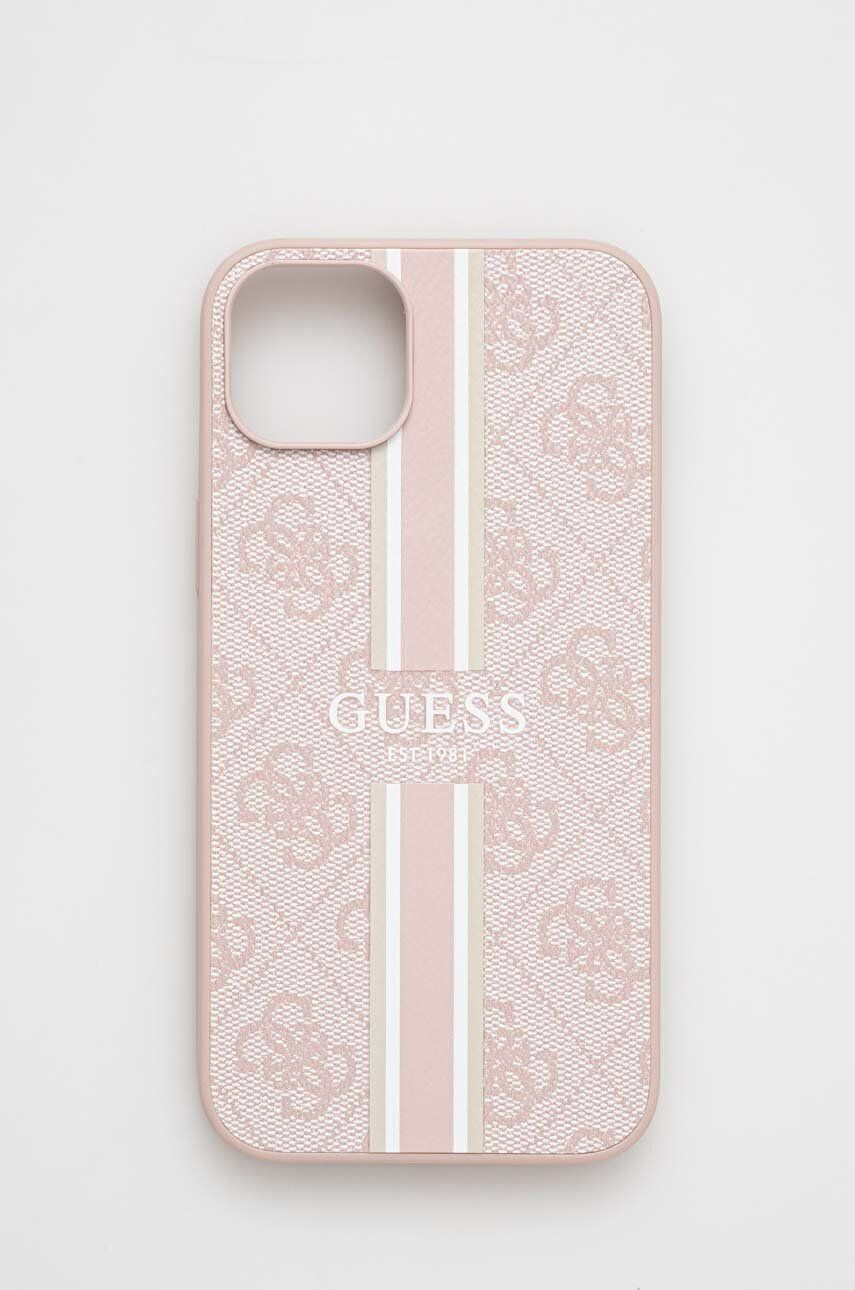 Guess Etui za telefon iPhone 14 Plus 67" roza barva - Pepit.si