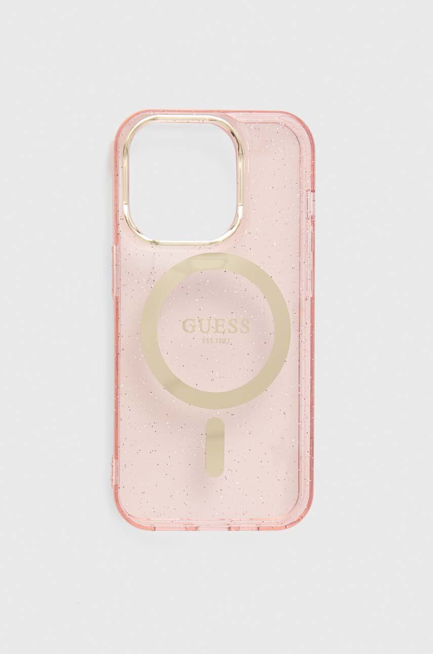 Guess Etui za telefon iPhone 14 Pro 6.1" roza barva - Pepit.si