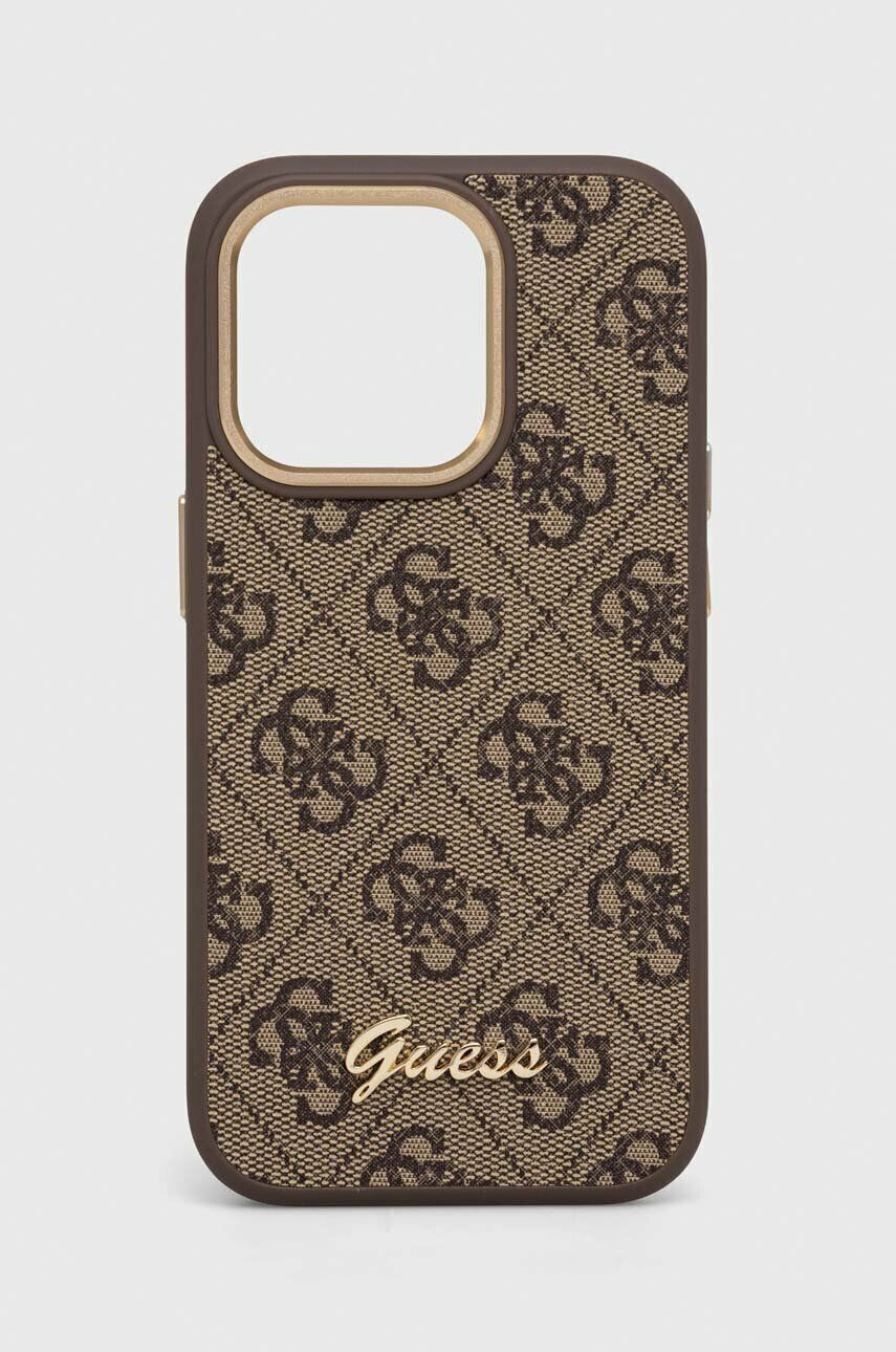 Guess Etui za telefon iPhone 14 Pro 61'' rjava barva - Pepit.si