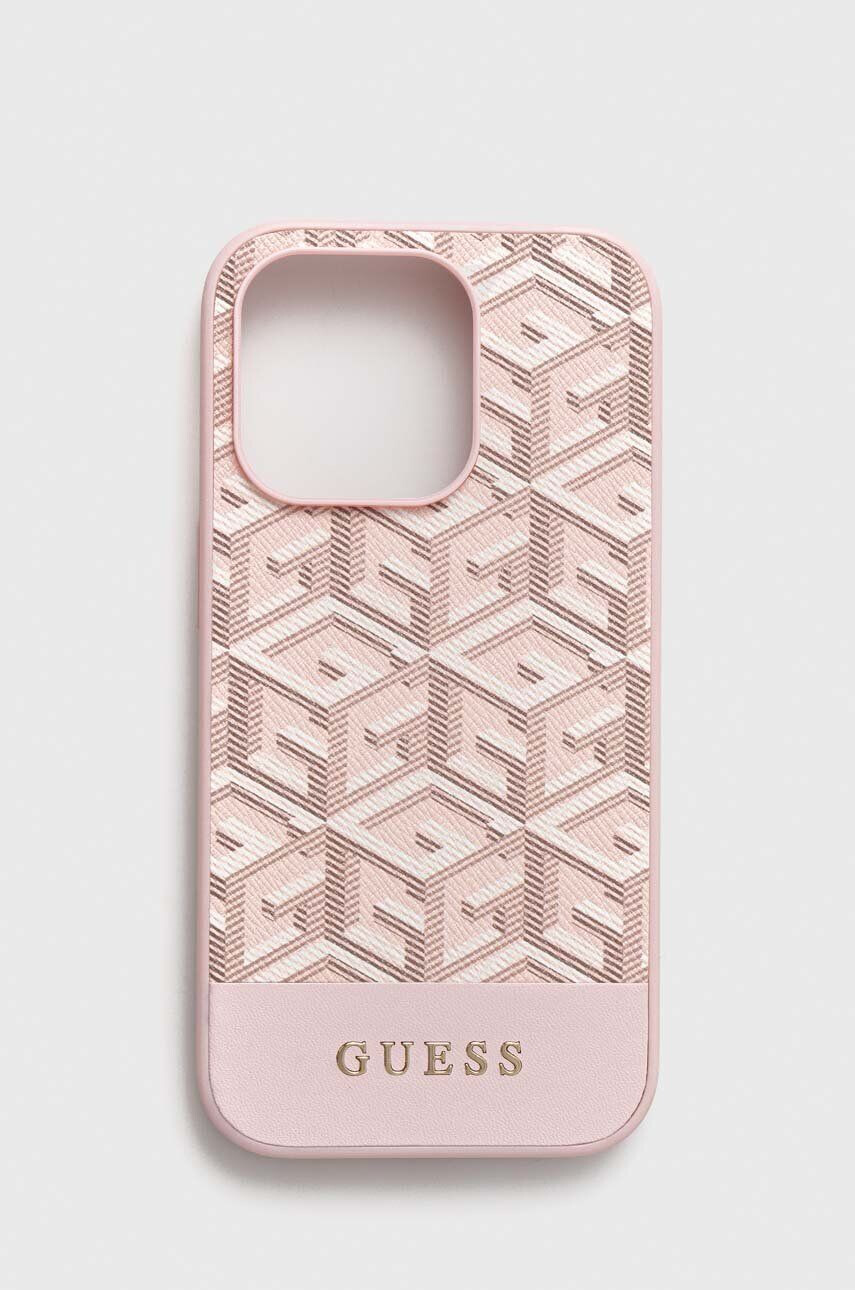 Guess Etui za telefon iPhone 14 Pro 61" roza barva - Pepit.si