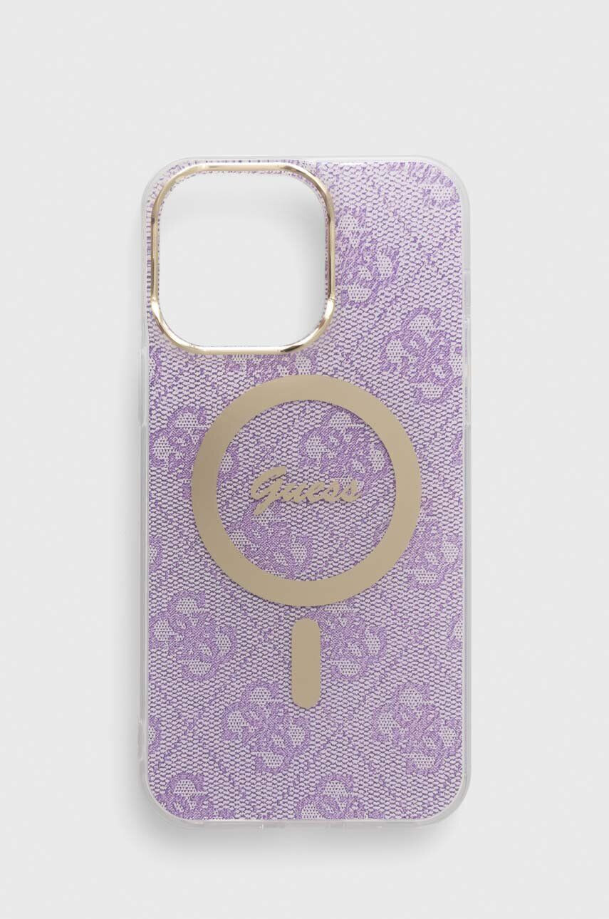 Guess Etui za telefon iPhone 14 Pro Max 6.7" zelena barva - Pepit.si