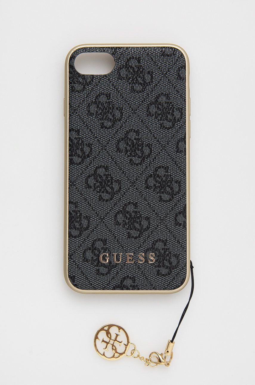 Guess Etui za telefon Iphone 7/8/se 2020 / Se 2022 siva barva - Pepit.si