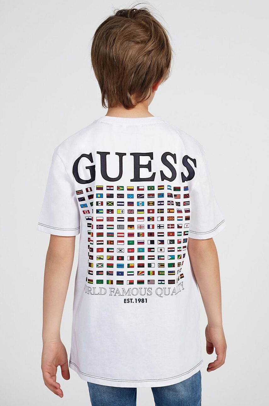 Guess Otroški bombažen t-shirt - Pepit.si