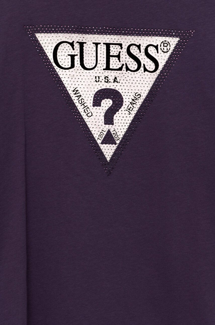 Guess Otroški longsleeve vijolična barva - Pepit.si