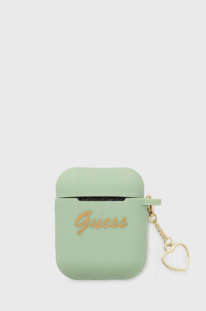 Guess Ovitek za airpods Airpods Cover zelena barva - Pepit.si