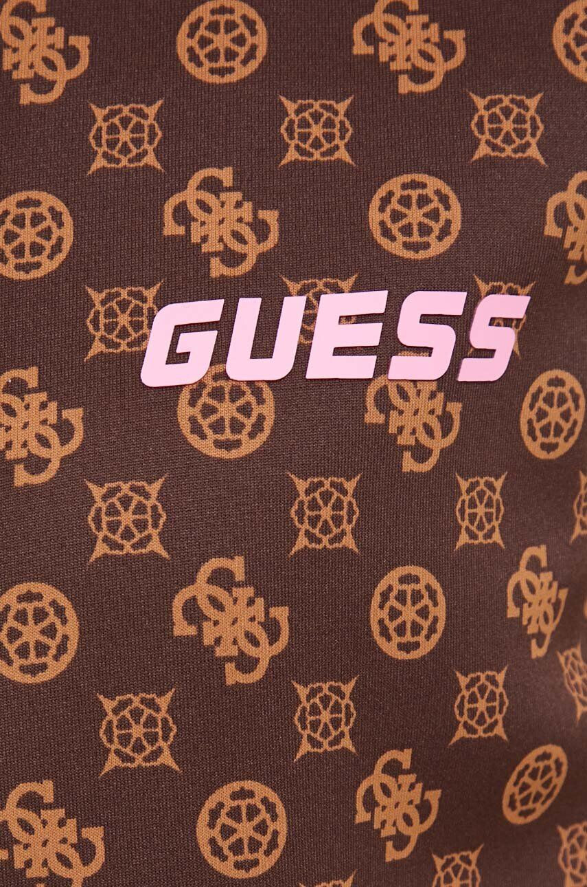 Guess Pulover ženska rjava barva - Pepit.si