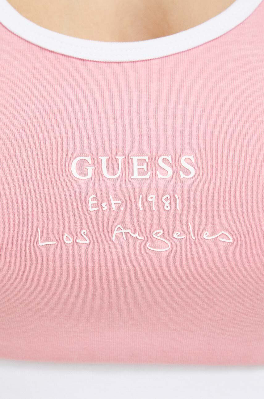 Guess Top roza barva - Pepit.si