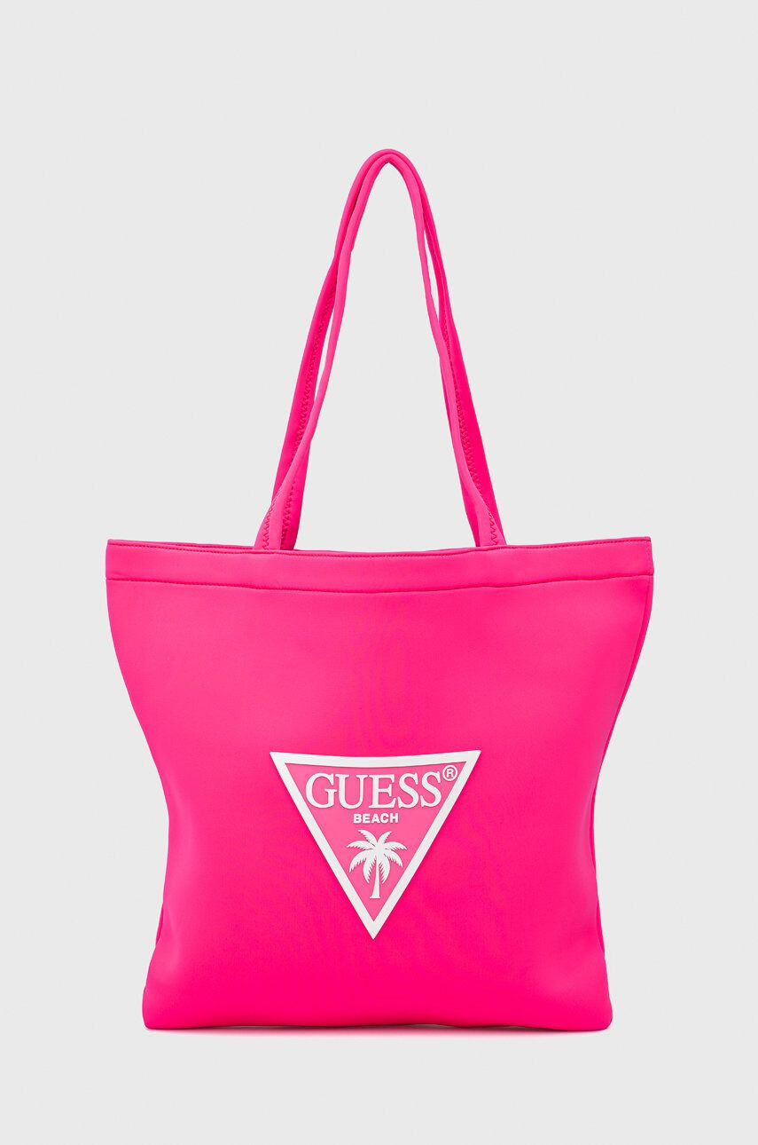 Guess Torba roza barva - Pepit.si