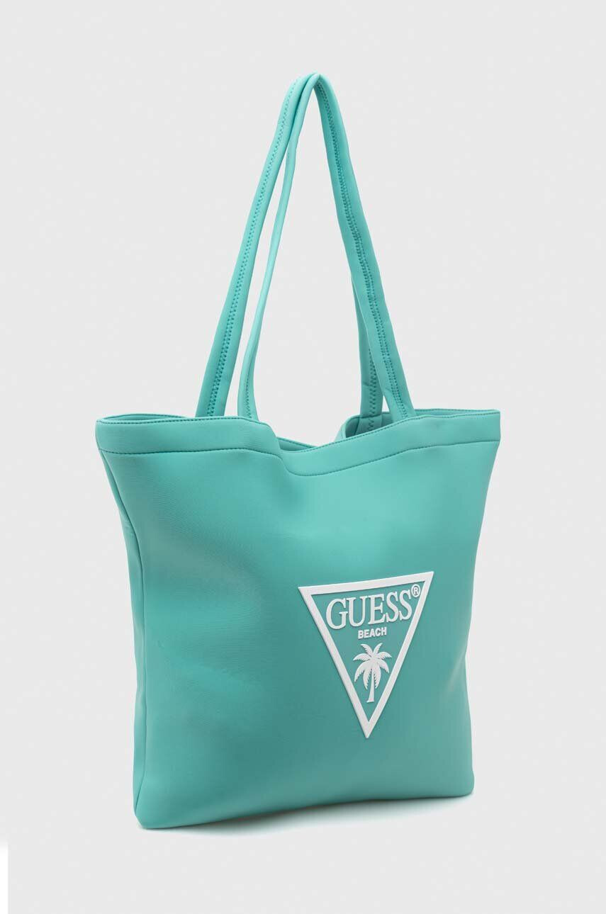 Guess Torba zelena barva - Pepit.si