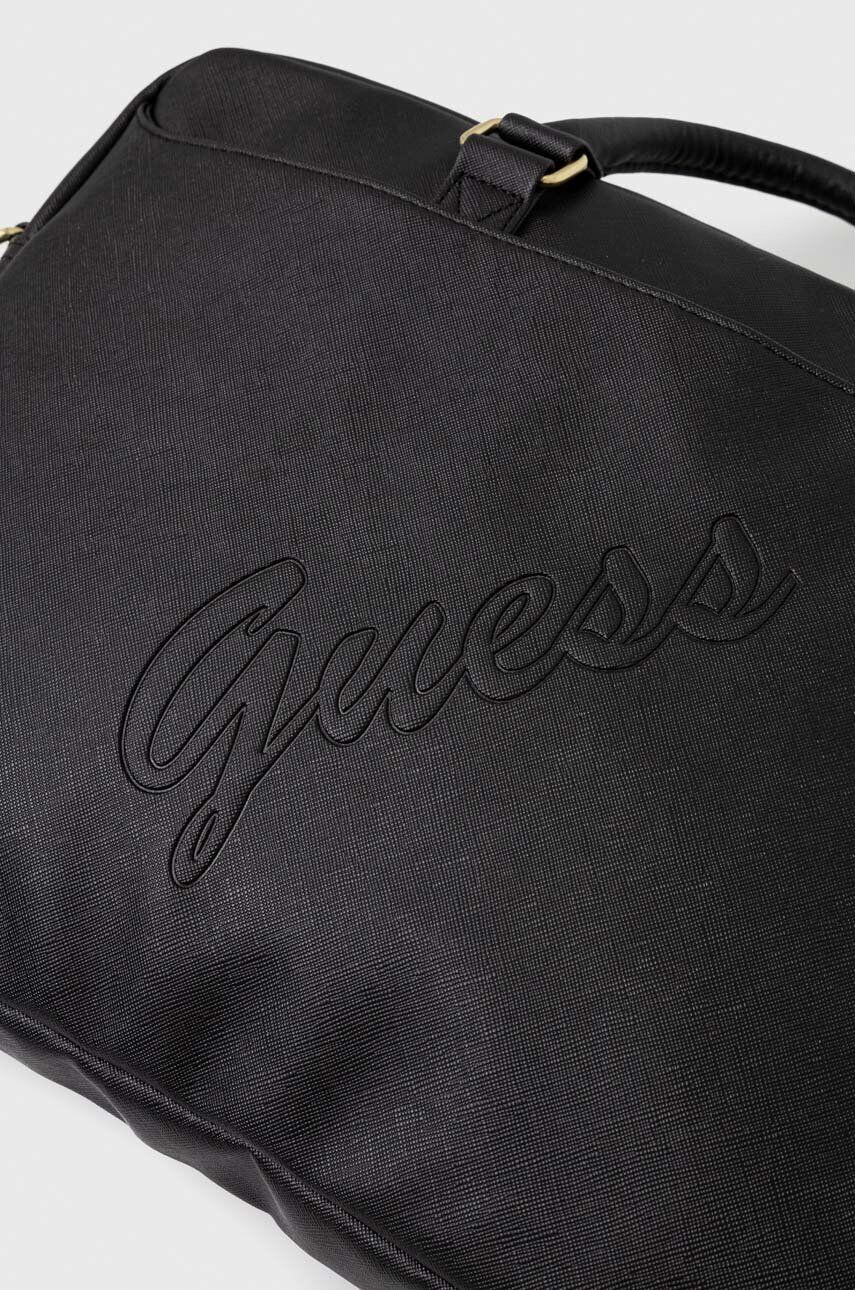 Guess Torba 16" črna barva - Pepit.si