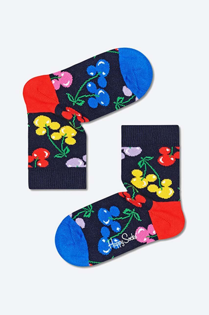 Happy Socks Otroške nogavice x Disney Very Cherry Mickey mornarsko modra barva KDNY01-6501 - Pepit.si