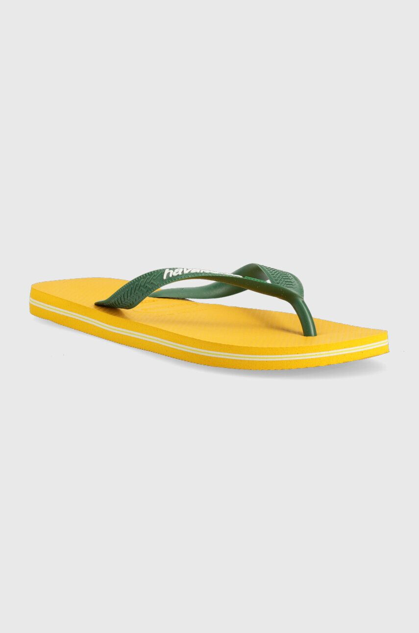 Havaianas Japonke BRASIL LOGO moške rumena barva 4110850.1740 - Pepit.si