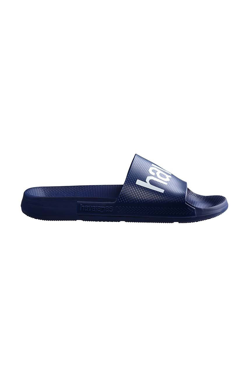 Havaianas Natikači SLIDE CLASSIC LOGOMANIA mornarsko modra barva 4148124.0555 - Pepit.si