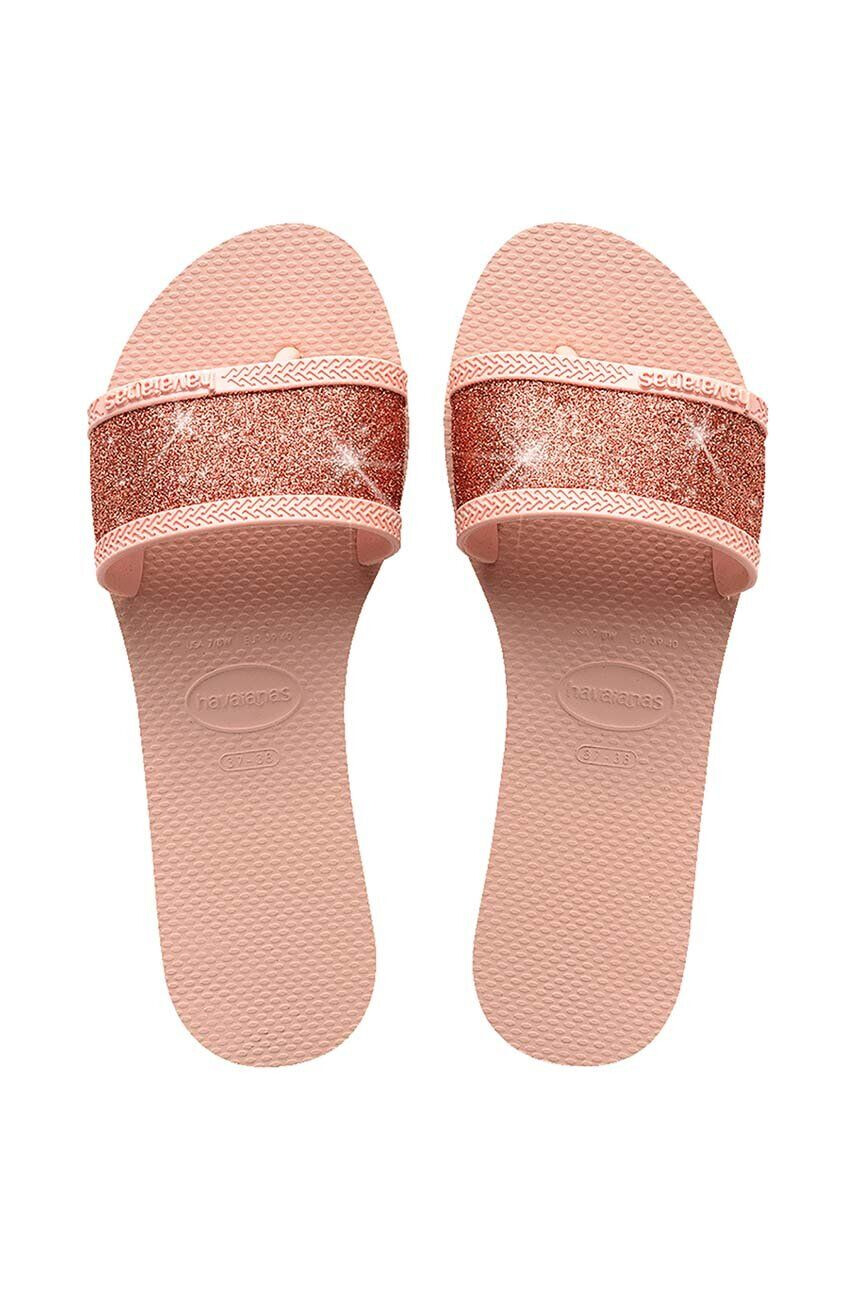 Havaianas Natikači YOU ANGRA GLITTER ženski roza barva 4148294.0076 - Pepit.si