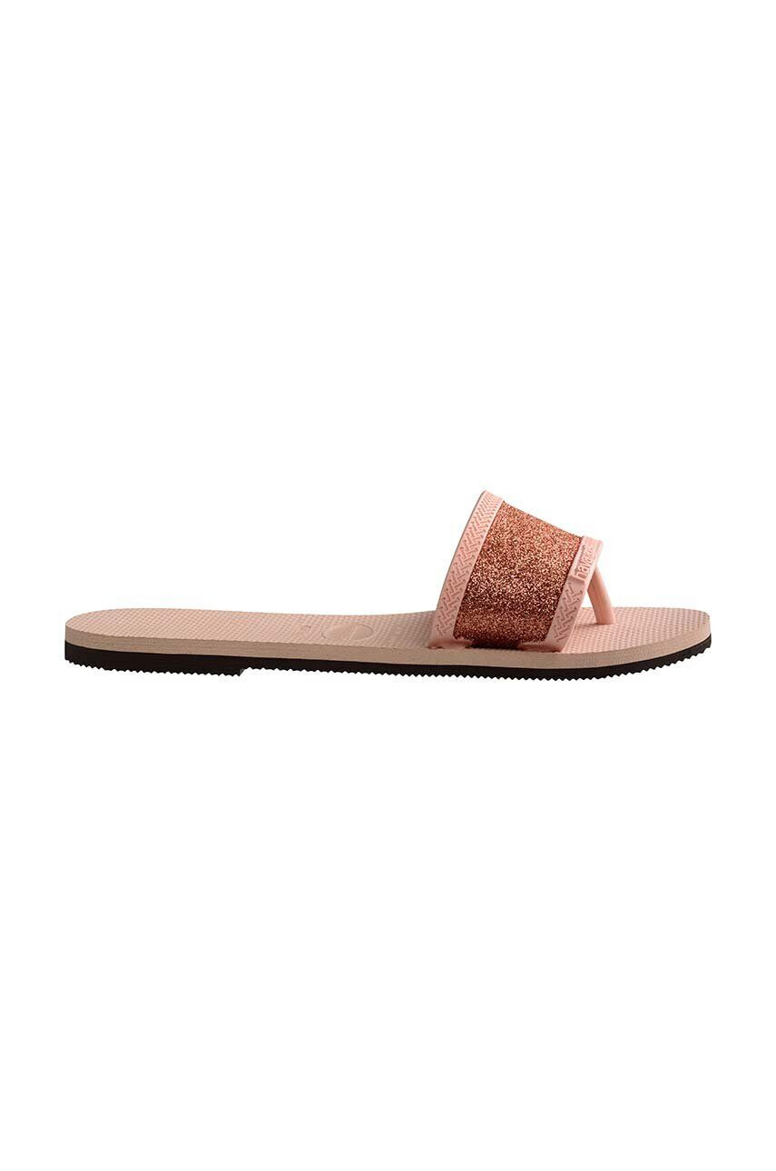 Havaianas Natikači YOU ANGRA GLITTER ženski roza barva 4148294.0076 - Pepit.si