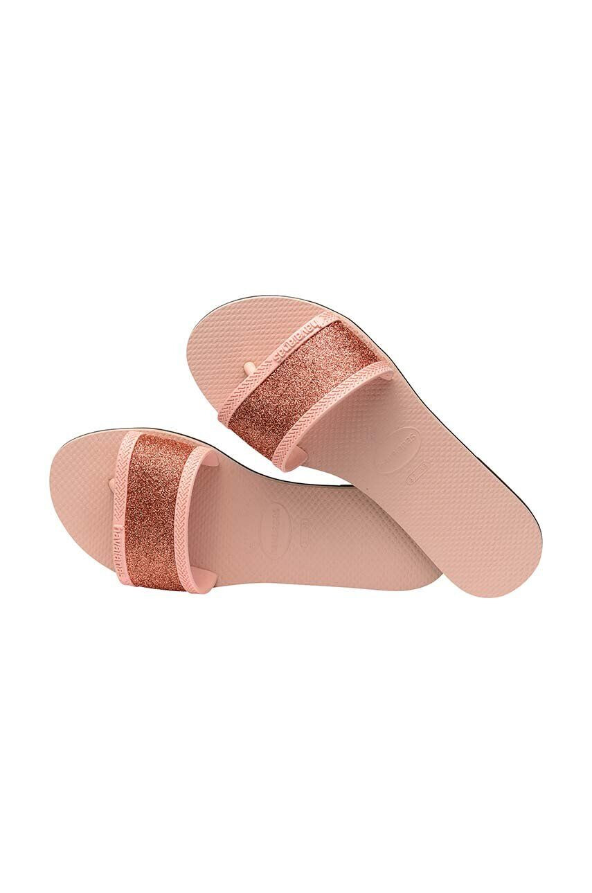 Havaianas Natikači YOU ANGRA GLITTER ženski roza barva 4148294.0076 - Pepit.si