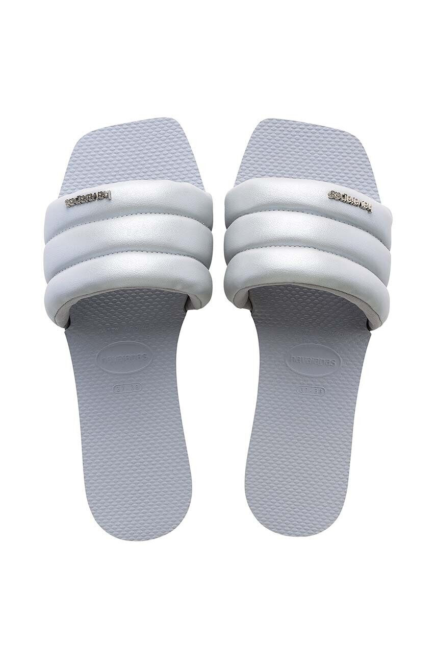 Havaianas Natikači YOU MILAN METALLIC ženski srebrna barva 4148336 - Pepit.si