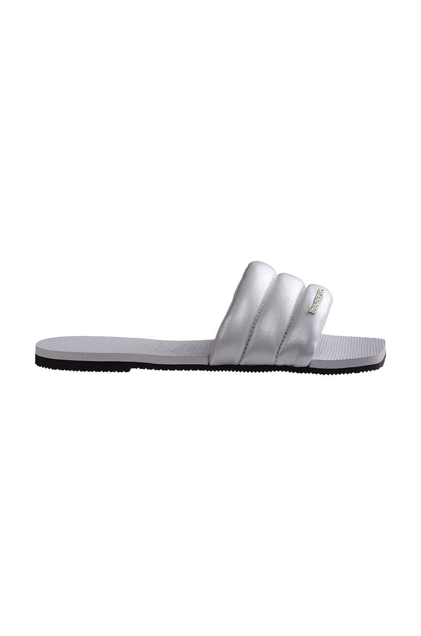 Havaianas Natikači YOU MILAN METALLIC ženski srebrna barva 4148336 - Pepit.si