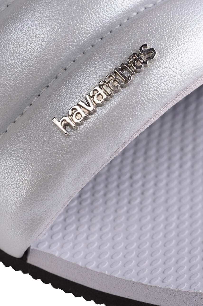 Havaianas Natikači YOU MILAN METALLIC ženski srebrna barva 4148336 - Pepit.si