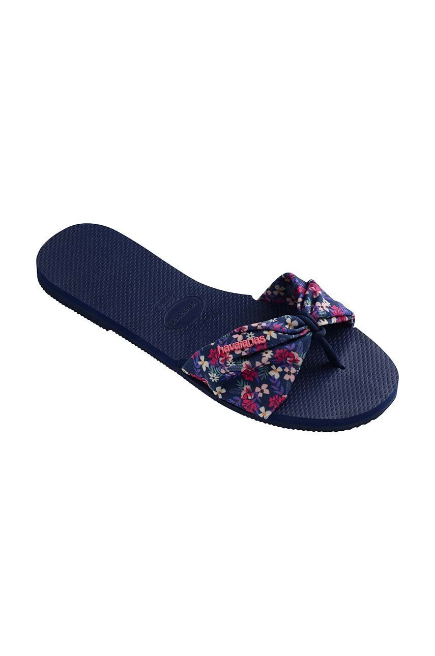 Havaianas Natikači YOU ST TROPEZ ženski mornarsko modra barva 4148246.0555 - Pepit.si