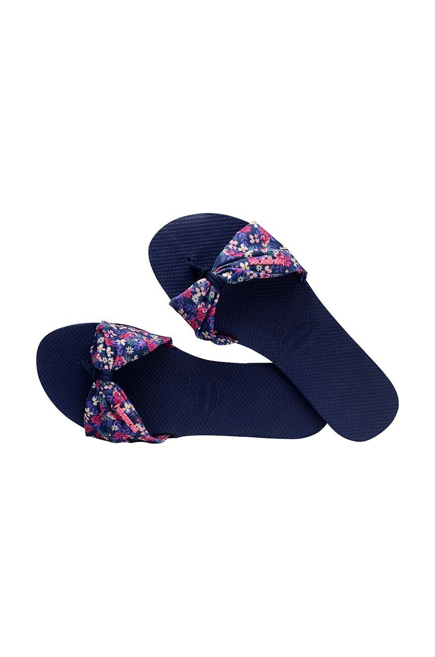 Havaianas Natikači YOU ST TROPEZ ženski mornarsko modra barva 4148246.0555 - Pepit.si