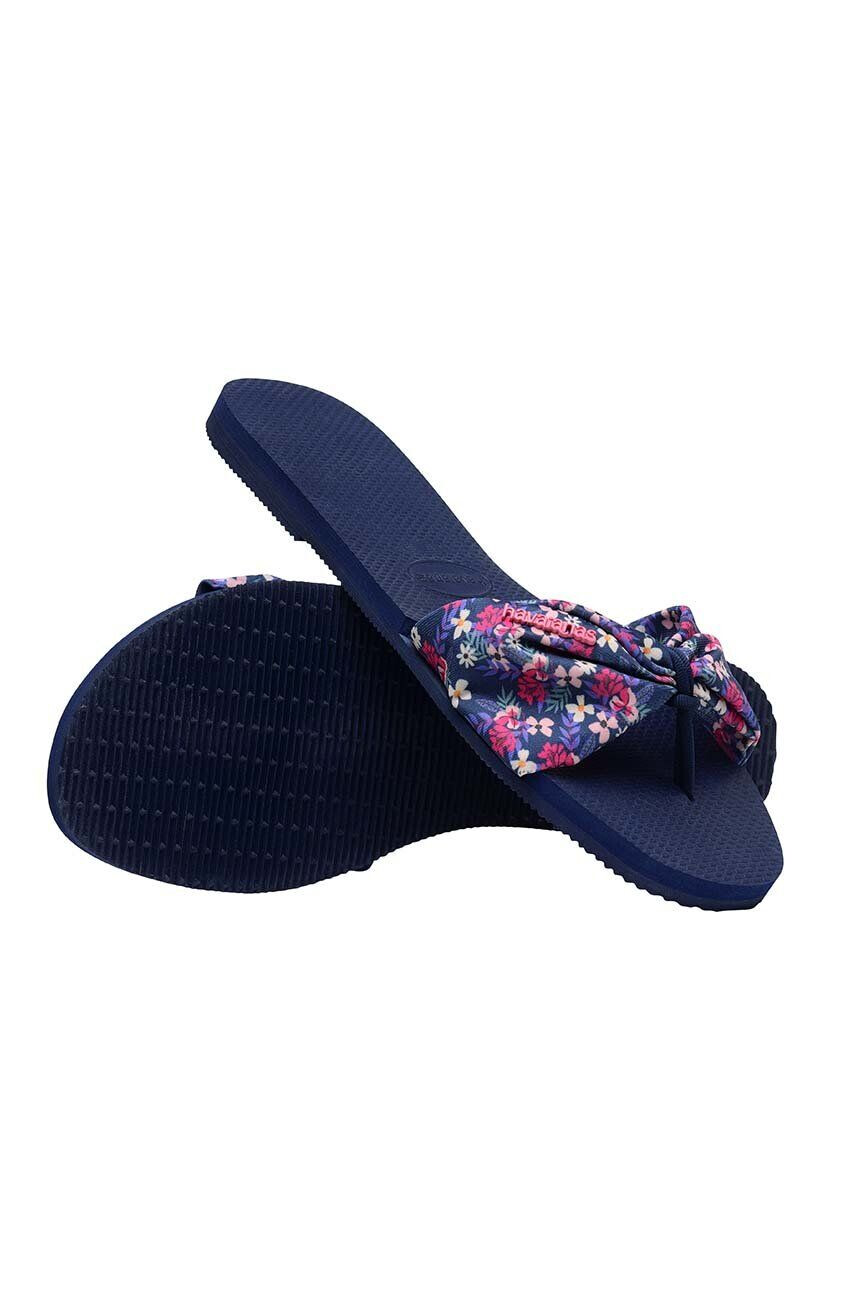 Havaianas Natikači YOU ST TROPEZ ženski mornarsko modra barva 4148246.0555 - Pepit.si