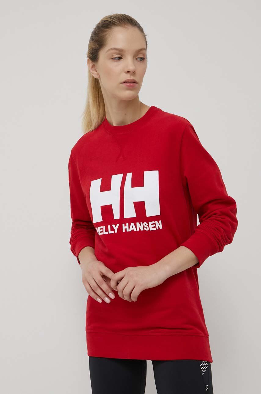 Helly Hansen Bluza ženska rdeča barva - Pepit.si