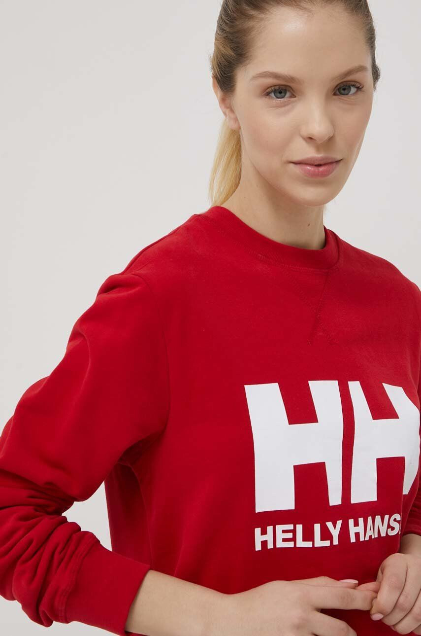 Helly Hansen Bluza ženska rdeča barva - Pepit.si