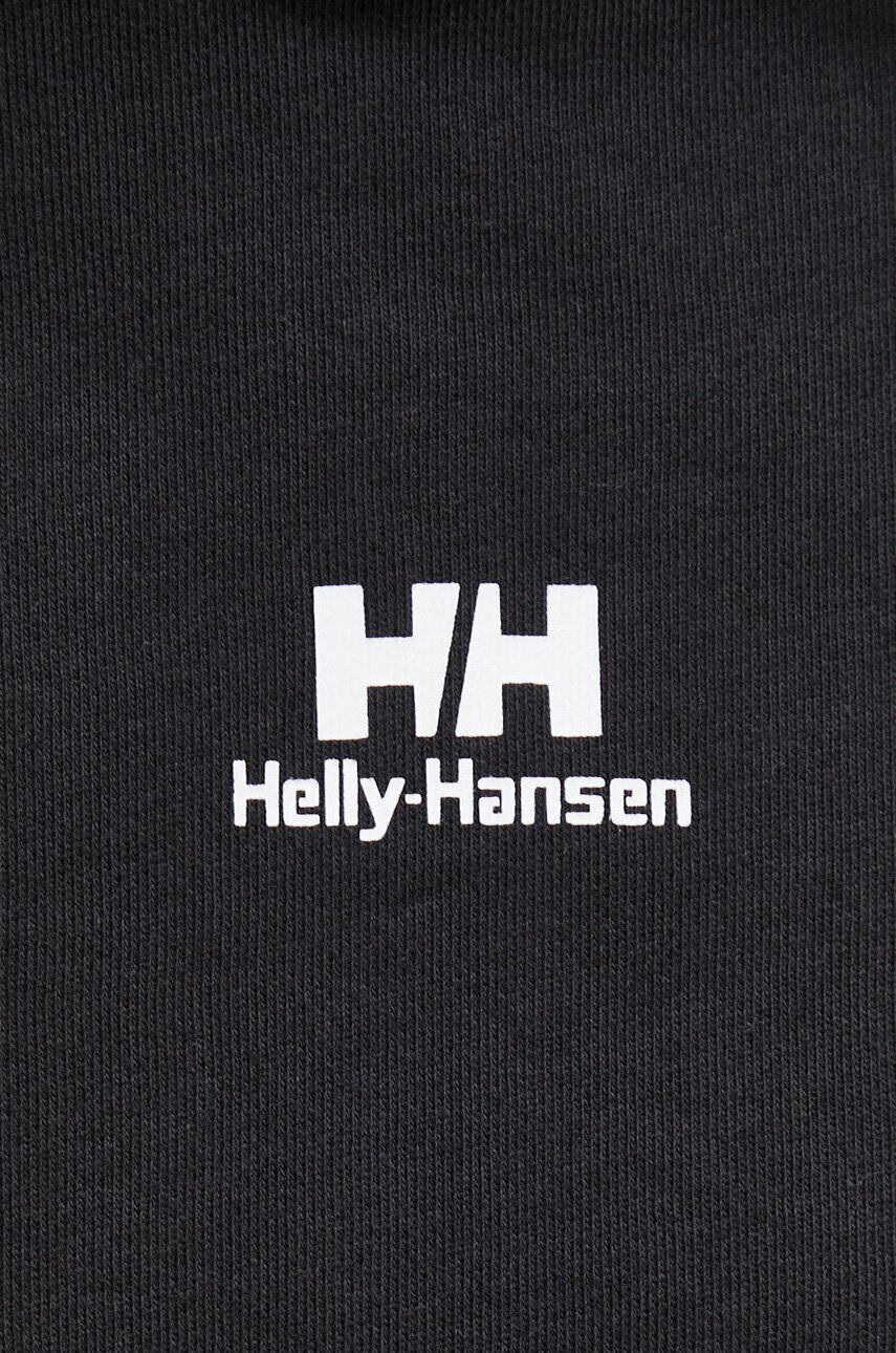 Helly Hansen Bluza ženska črna barva s kapuco - Pepit.si