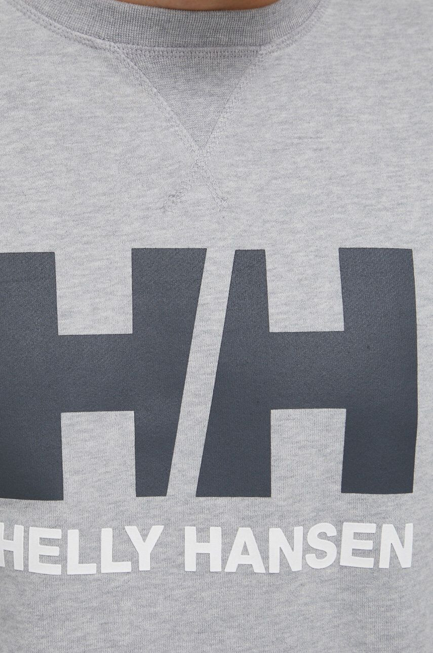 Helly Hansen Bombažna mikica črna barva s kapuco - Pepit.si