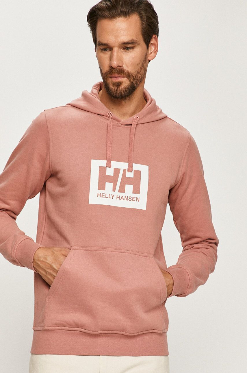 Helly Hansen Bombažna mikica roza barva - Pepit.si