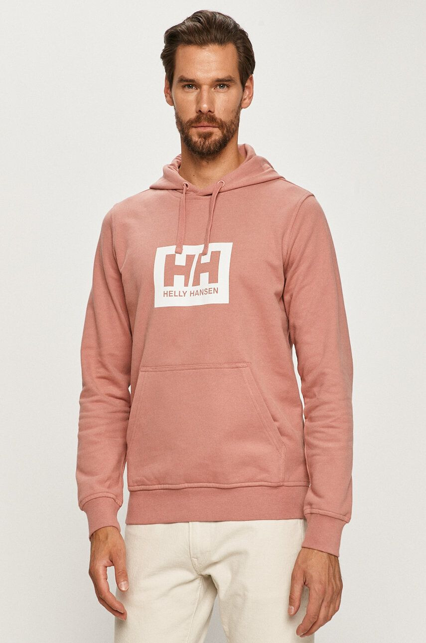 Helly Hansen Bombažna mikica roza barva - Pepit.si