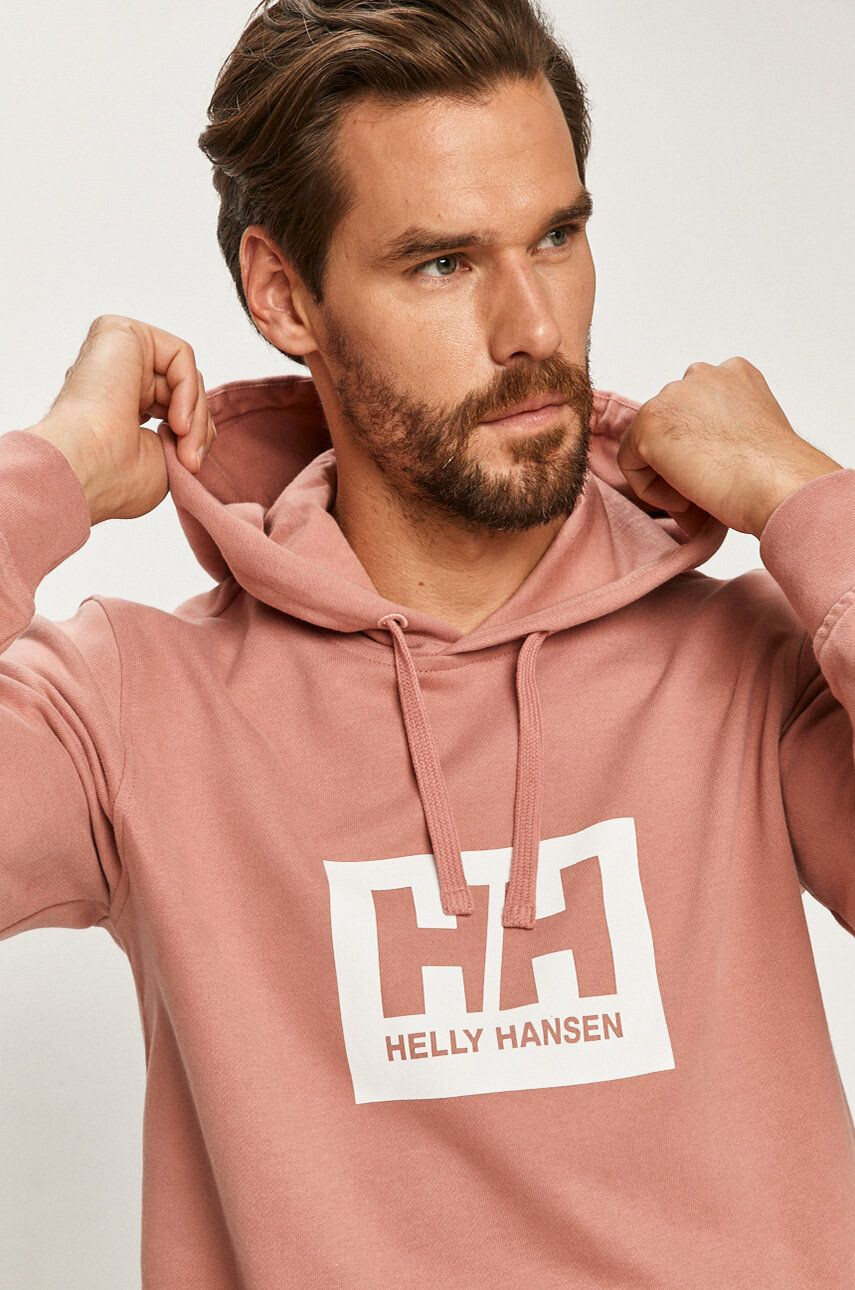 Helly Hansen Bombažna mikica roza barva - Pepit.si