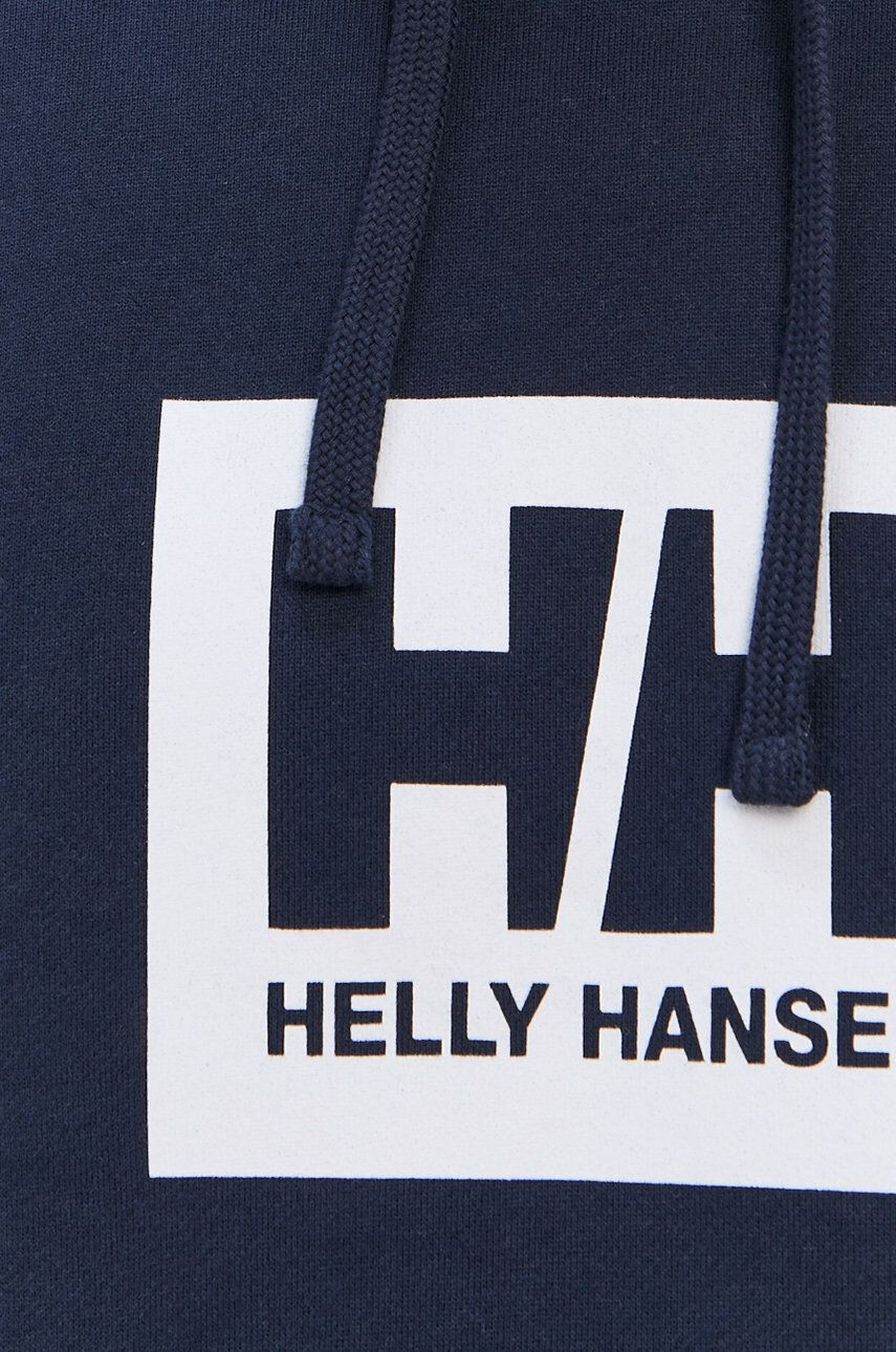 Helly Hansen Bombažna mikica mornarsko modra barva - Pepit.si