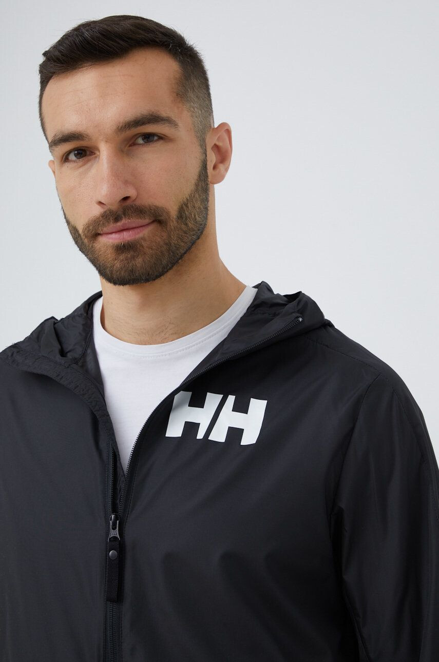 Helly Hansen Vetrovka črna barva - Pepit.si